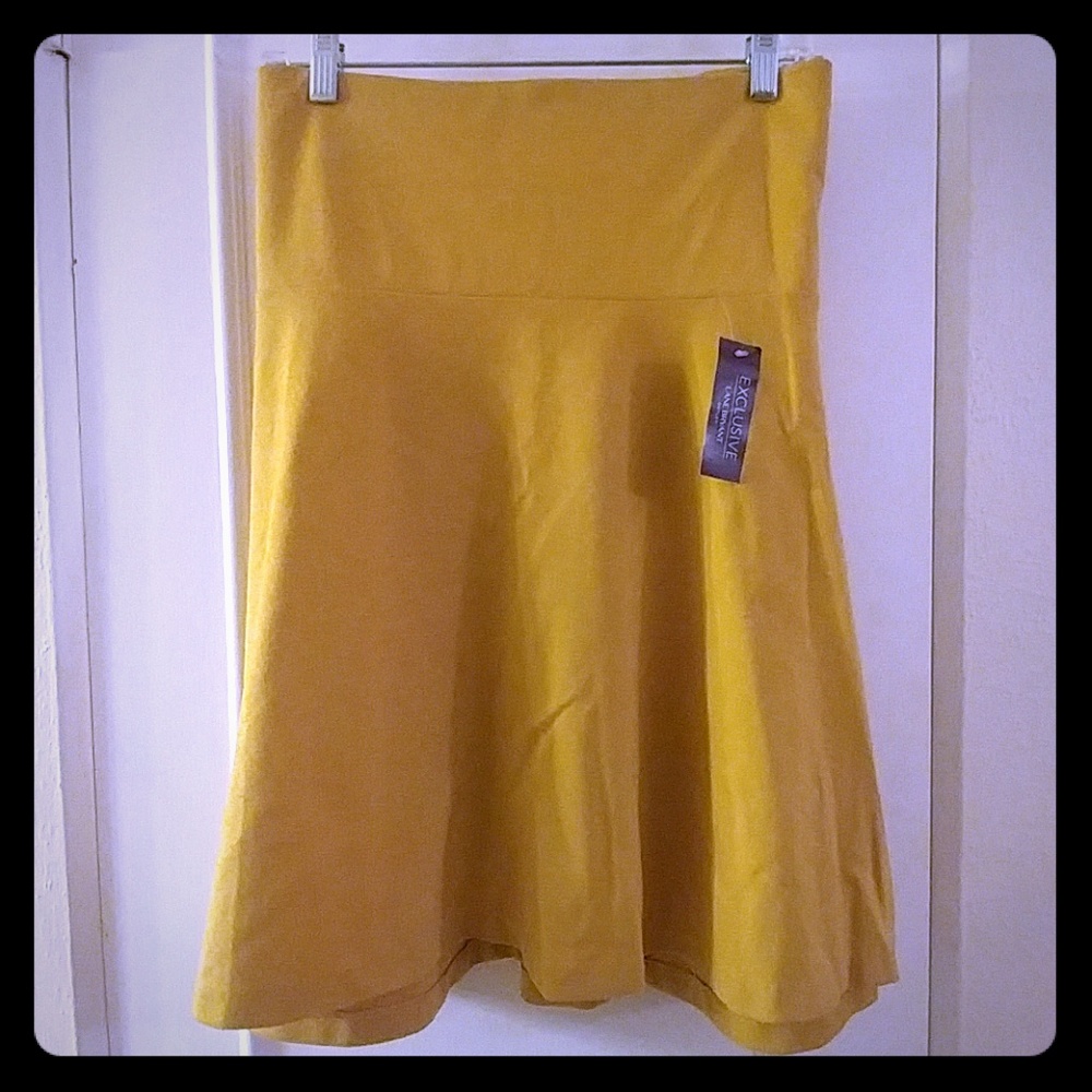 Gold Ponte skirt